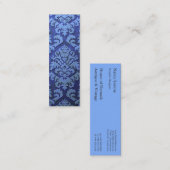 Damast-Schnitt-Samt, prägeartiges Blätter Mini Visitenkarte (Vorne/Hinten)