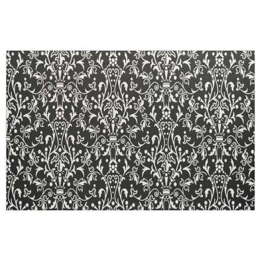 Damast Schwarz & Weiß Stoff (Fat Quarter (45,7 x 55,9 cm))