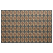 Damast-schwarzer Rost auf Grau und TAN Stoff (Yard (91,4 cm))