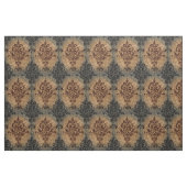 Damast-schwarzer Rost auf Grau und TAN Stoff (Fat Quarter (45,7 x 55,9 cm))