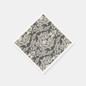 Damast Serviette (Ecke)
