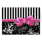 Damast, Streifen, Linien, Schwarz und Weiß (Vorderseite (Horizontal))