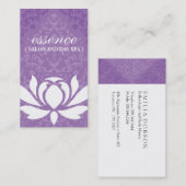 Damast-TagesWellness-Center-Geschäfts-Karten Visitenkarte (Vorne/Hinten)