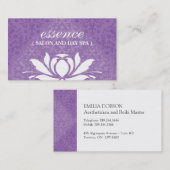 Damast-TagesWellness-Center-Geschäfts-Karten Visitenkarte (Vorne/Hinten)