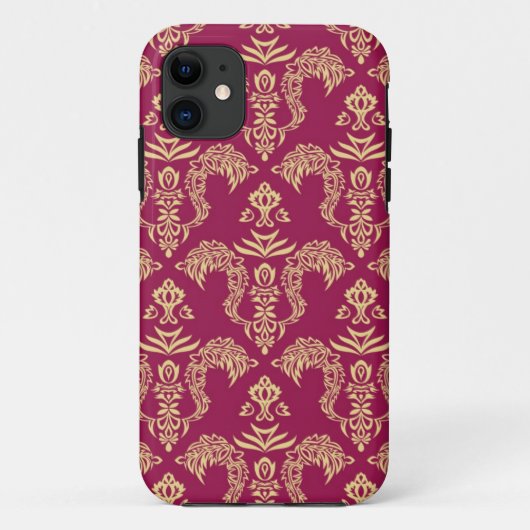 Damast Tapete 4 Case-Mate iPhone Hülle (Rückseite)