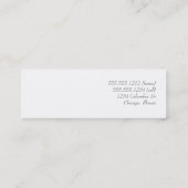 Damast-Telefonkarte {dünn} Telefonnummerkarte (Rückseite)