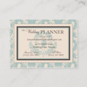 Damast tweetet Geschäfts-Karte Visitenkarte (Rückseite)