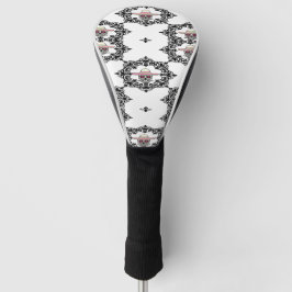 Damast und Schädel Golf Headcover