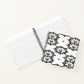 Damast und Schädel Notizblock (Innenseite)