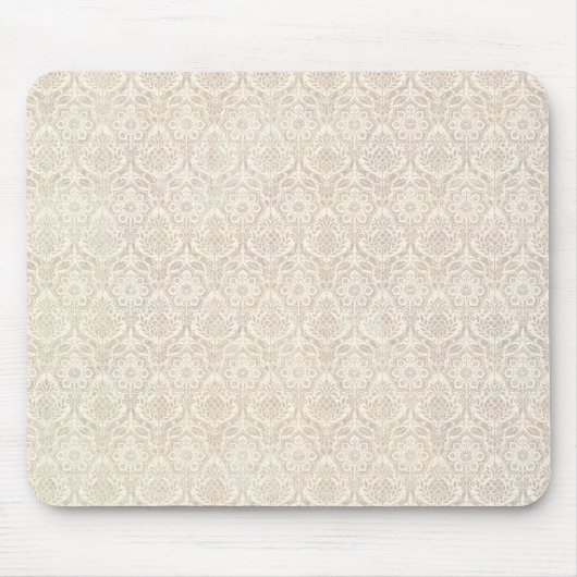 Damast-Vanille-Muster Mousepad (Vorne)