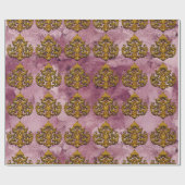 Damast viktorianisch geschenkpapier (Flach)