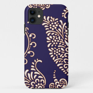 Damast Vintage Paisley Mädchen Blumen Henna-Muster Case-Mate iPhone Hülle