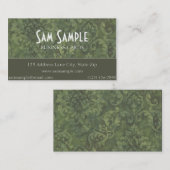 Damast Visitenkarte (Vorne/Hinten)