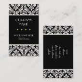 Damast Visitenkarte (Vorne/Hinten)