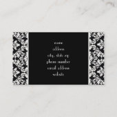 Damast Visitenkarte (Rückseite)