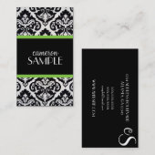 Damast Visitenkarte (Vorne/Hinten)