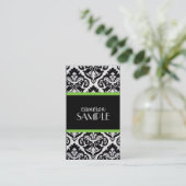 Damast Visitenkarte (Stehend Vorderseite)