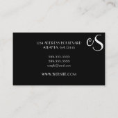 Damast Visitenkarte (Rückseite)