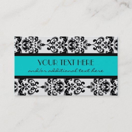 Damast Visitenkarte (Vorderseite)