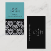 Damast Visitenkarte (Vorne/Hinten)