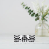 Damast-Visitenkarte Mini Visitenkarte (Stehend Vorderseite)