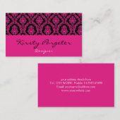 Damast-Visitenkarte Visitenkarte (Vorne/Hinten)