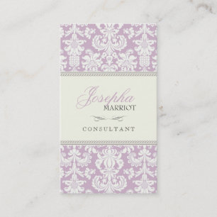 Damast-Visitenkarte Visitenkarte