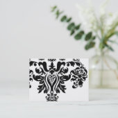 Damast-Visitenkarte Visitenkarte (Stehend Vorderseite)