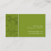 Damast-Visitenkarten Visitenkarte (Rückseite)