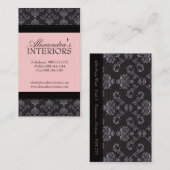 Damast-Visitenkarten Visitenkarte (Vorne/Hinten)