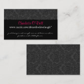 Damast; Website-Marketing Visitenkarte (Vorne/Hinten)