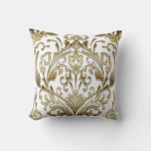 Damast weiß und gold Blumen vintage elegant