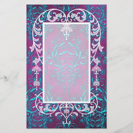 Damast-Wildblumen, ELECTRA Briefpapier (Vorderseite)