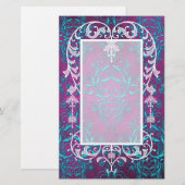 Damast-Wildblumen, ELECTRA Briefpapier (Vorne/Hinten)