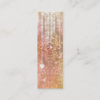 Damast-Wildblumen, GNÄDIGE FRAU VALESKA in der Mini Visitenkarte