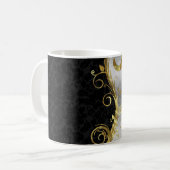 Damast & Wirbel Kaffeetasse (Vorderseite Links)
