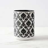 Damast-Wohngestaltung Zweifarbige Tasse (Mittel)