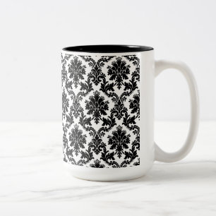 Damast-Wohngestaltung Zweifarbige Tasse