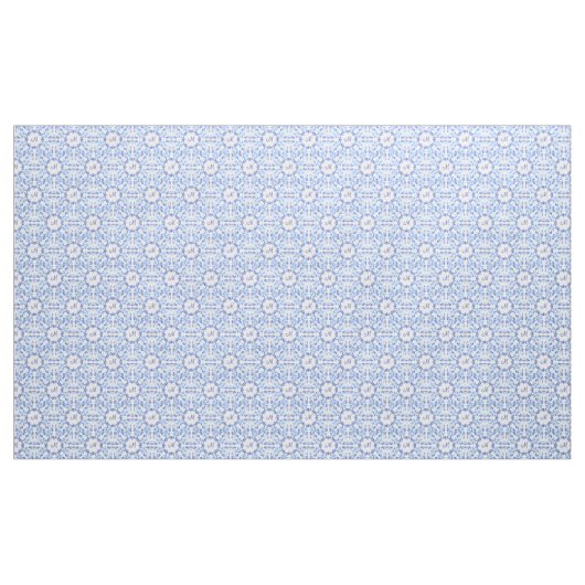 Damastblaumuster. Monogramm Stoff (Yard (91,4 cm))