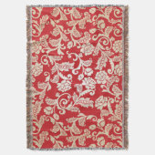 Damastblumenhintergrundmuster Decke (Vorderseite Vertikal)