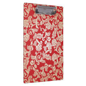 Damastblumenhintergrundmuster Klemmbrett (Rechts)