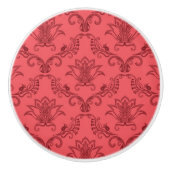 Damastblumenmuster Keramikknauf (Vorderseite)