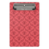 Damastblumenmuster Mini Klemmbrett (Vorderseite)