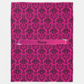 Damastdekor Fleecedecke (Vorderseite)