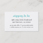 Damastdruck Visitenkarte (Rückseite)