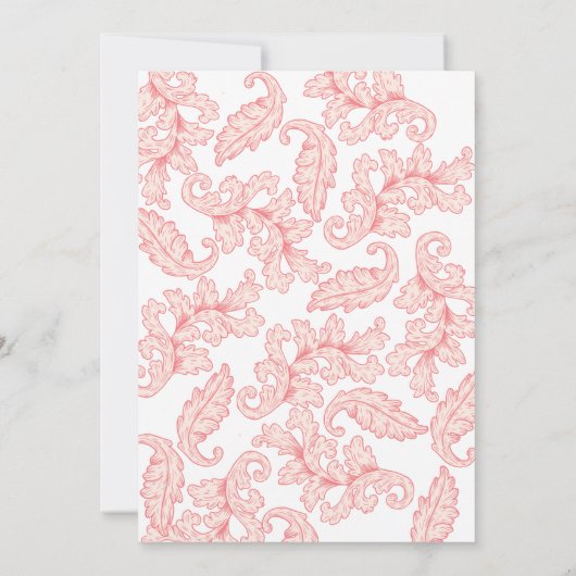 Damasteirat Einladung (Rückseite)