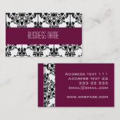 Damastgeschäft oder -Visitenkarte Visitenkarte (Vorne/Hinten)