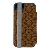 Damasthintergrund 2 incipio iPhone Geldbeutel-Hülle (Folio Rückseite)