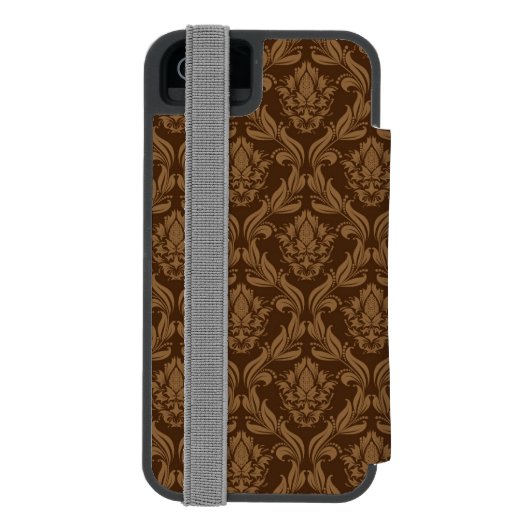 Damasthintergrund 2 incipio iPhone Geldbeutel-Hülle (Folio Rückseite)