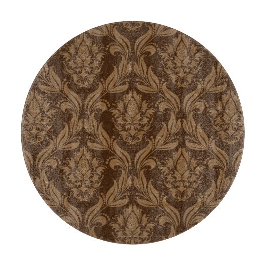 Damasthintergrund 2 schneidebrett (Vorderseite)